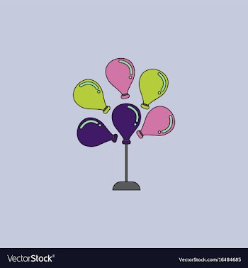 Balloons icon vector image
