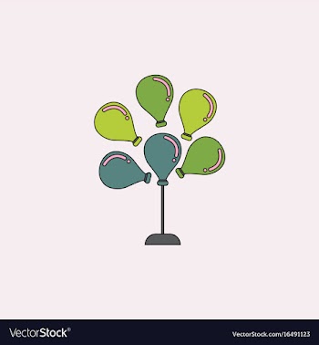 Balloons icon vector image