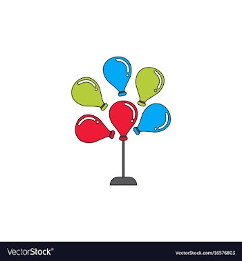 Balloons icon vector image