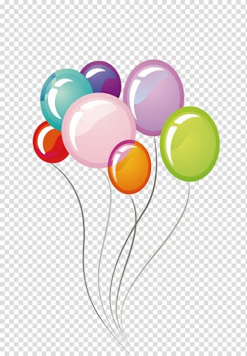 Balloons illustration, Albuquerque International Balloon Fiesta Birthday , Rainbow balloons transparent background PNG clipart