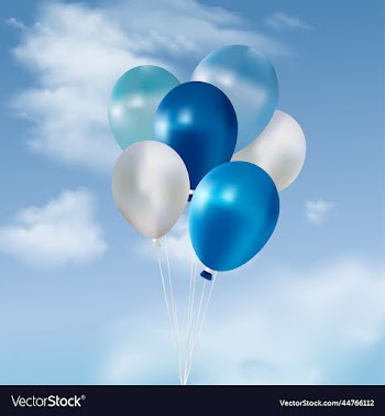 balloons in the sky