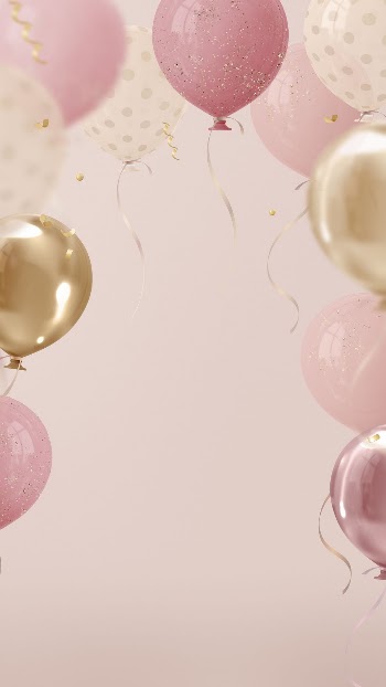Balloons iPhone wallpaper, 3d aesthetic | Free Photo - rawpixel