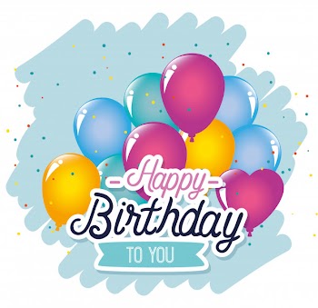 Balloons party decoration with ribbon design Free Vector
