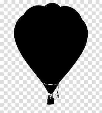 Balloons, silhouette of hot air balloon sticker transparent background PNG clipart