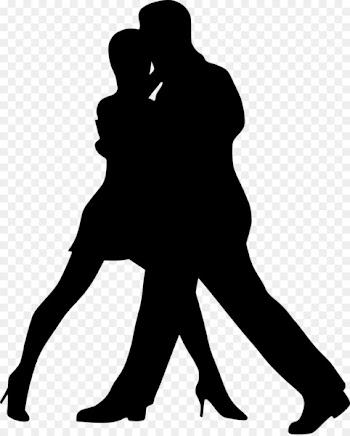 Ballroom dance Drawing Salsa Silhouette - couple silhouette 
