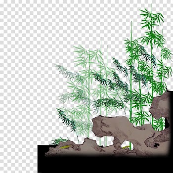 Bamboe Bamboo Watercolor painting Ink wash painting, bamboo transparent background PNG clipart