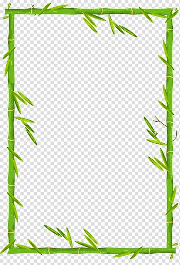 Bamboo, Bamboo Border, bamboo frame illustration transparent background PNG clipart