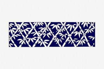 Bamboo border collage element, vintage | Free PSD - rawpixel