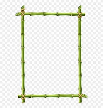 Bamboo Clipart Signage - Bamboo Page Border