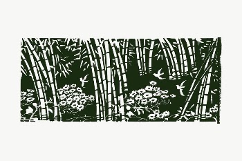 Bamboo forest clipart, illustration vector. | Free Vector - rawpixel