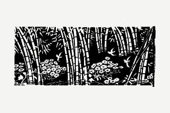 Bamboo forest drawing, illustration psd. | Free PSD - rawpixel