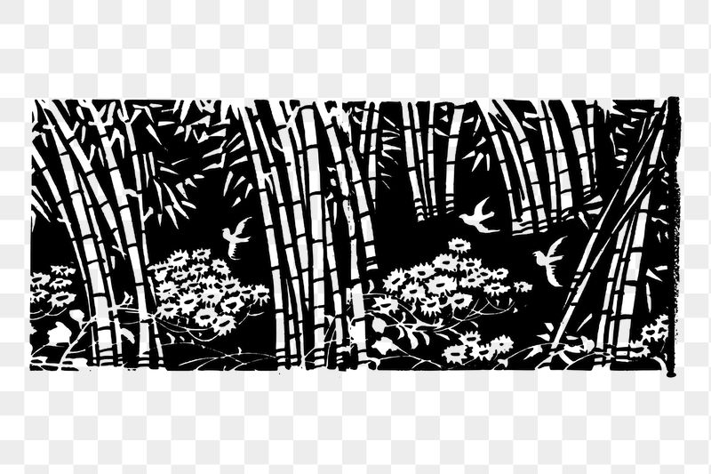 Bamboo forest png sticker, transparent | Free PNG - rawpixel