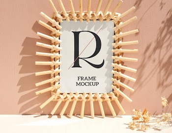 Bamboo Frame Mockup frame kup 