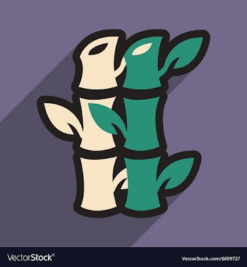 Bamboo leaves vector image