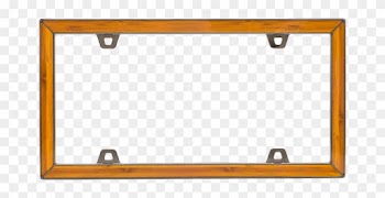 Bamboo License Plate Frame - Wood Licence Plate Frames