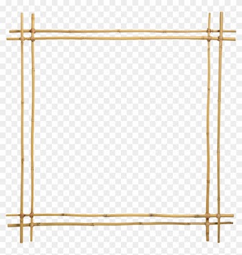 Bamboo Picture Frame Stairs - Japanese Frame Png
