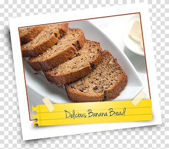 Banana bread Recipe Nut, delicious transparent background PNG clipart
