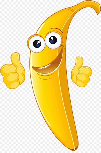 Banana Cartoon Animation - Smiling banana 