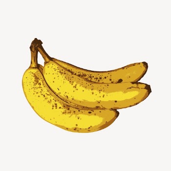 Banana clipart, fruit illustration vector. | Free Vector - rawpixel