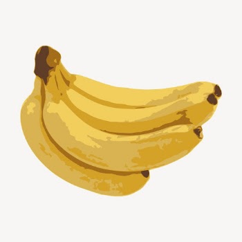 Banana clipart, fruit illustration vector. | Free Vector - rawpixel
