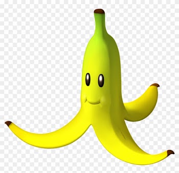 Banana Clipart Mario - Mario Kart Banana Peel
