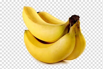 Banana fruit , Banana bread Banana powder , Four bananas transparent background PNG clipart