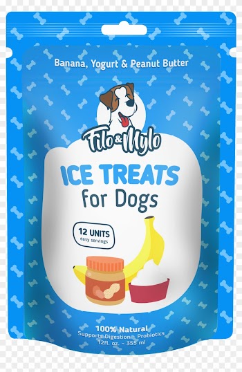 Banana Ice Treats For Dogs - 4 Packs Filo &amp; Mylo All Natural Banana Ice Cream