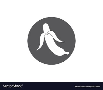 Banana logo vector image