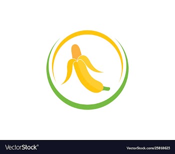 Banana logo vector image
