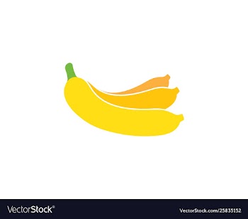 Banana logo vector image