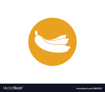 Banana logo vector image