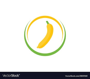 Banana logo vector image