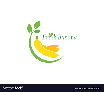 Banana logo vector image