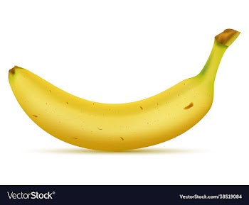 banana path with isolated background eps 10