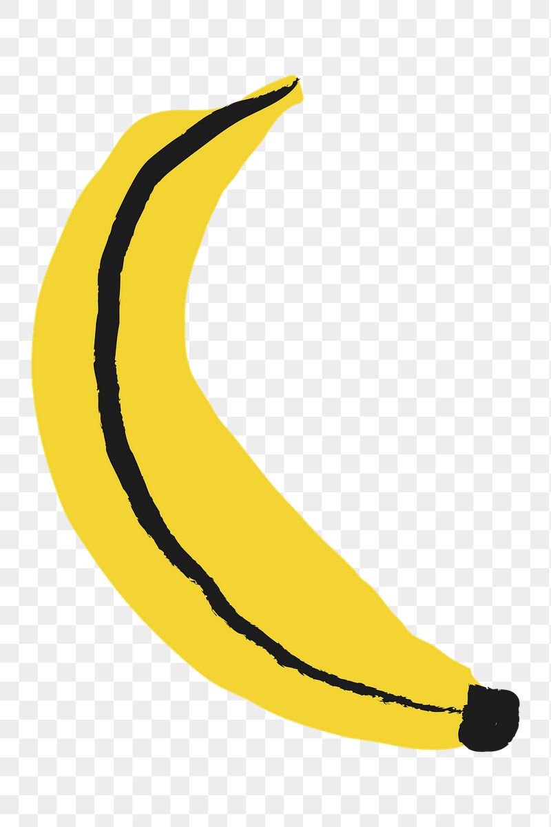 Banana png sticker, fruit doodle, | Free PNG Illustration - rawpixel