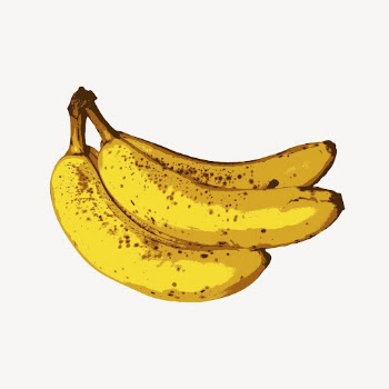 Banana sticker, food illustration psd. | Free PSD - rawpixel