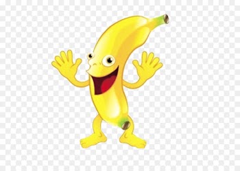 Banana Vector Fruit Cartoon Addictive Bubble - Cute cartoon banana 