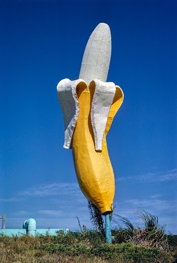 Banana Water Slide banana statue, vertical,… | Free public domain photo
