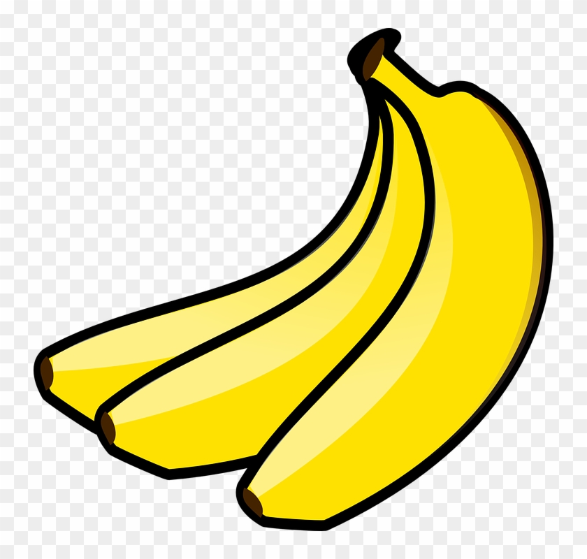 Bananas Clip Art At Clkercom Vector Online - Gambar Buah Pisang Kartun