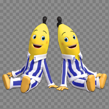Bananas In Pyjamas Sitting transparent PNG - StickPNG