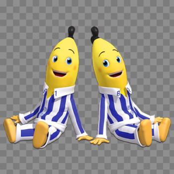 Bananas In Pyjamas Sitting transparent PNG - StickPNG