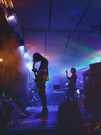 Band Playing Music on Stage