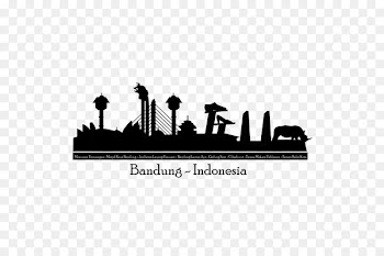 Bandung Silhouette - skyline vector 