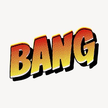 Bang typography clipart, comic pop | Free Photo - rawpixel