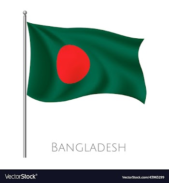 bangladesh waving 3d fly flag