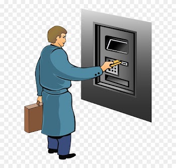 Bank Atm Business - Send Money Via Atm Animated