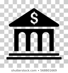 Bank Building Icon Vector Illustration Style Stock Vector (Royalty ...