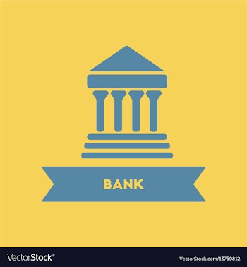 Bank building vector image