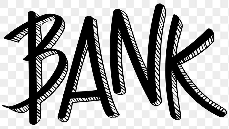 Bank png word sticker typography, | Free PNG - rawpixel