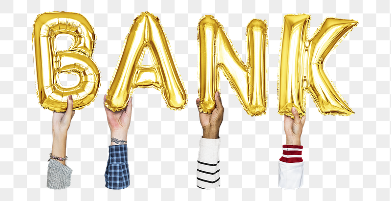 Bank word png, hands holding | Free PNG - rawpixel